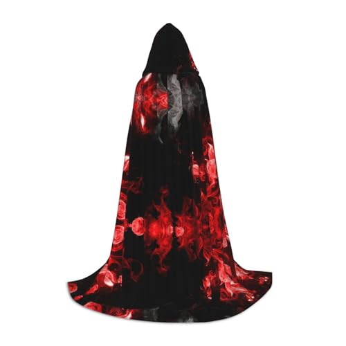 Zhengjia Roter schwarz-weißer abstrakter Druck, Halloween-Kapuzenumhang, Hexe, Cosplay-Zubehör, Erwachsene/Kinder, Kostüm für Maskerade, Halloween, Familienfeier Zhengjia Roter schwarz-weißer abstrakter Druck, Halloween-Kapuzenumhang, Hexe, Cosplay-Zubehör, Erwachsene/Kinder, Kostüm für Maskerade, Halloween, Familienfeier von Zhengjia