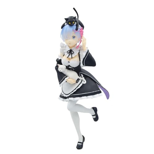 Zhifly Anime Rem Figur Statue Remu Maid Outfit Actionfigur PVC Stehende Pose Modell Cartoon Charakter Skulptur Desktop Dekoration Ornamente Sammlerstück Zhifly Anime Rem Figur Statue Remu Maid Outfit Actionfigur PVC Stehende Pose Modell Cartoon Charakter Skulptur Desktop Dekoration Ornamente Sammlerstück von Zhifly