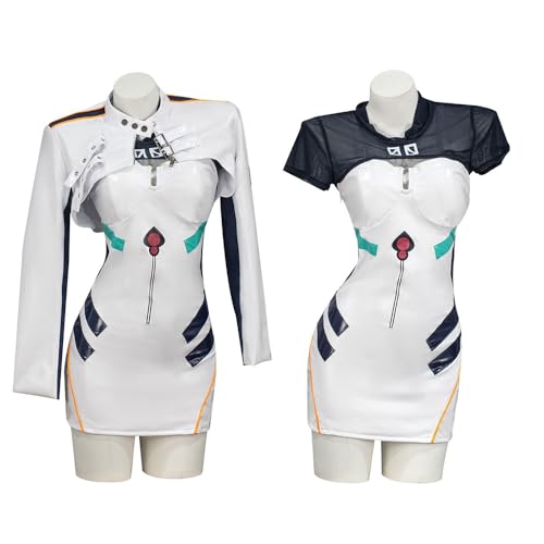 Zhifly Asuka Langley Soryu Cosplay Kostüm Ayanami Rei Cosplay Biker Anzug Jacke Anime Bodysuit Outfit Damenkleider für Halloween Party Zhifly Asuka Langley Soryu Cosplay Kostüm Ayanami Rei Cosplay Biker Anzug Jacke Anime Bodysuit Outfit Damenkleider für Halloween Party von Zhifly