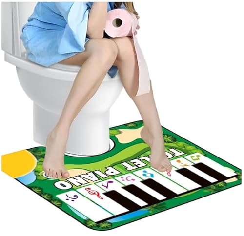 Toilet Piano Mat, Lustige Toiletten Klaviermatte, Toiletten Matte Piano Mit Klavierklang, Klavier Bodenmatte Toilette, Toiletten Piano Matte, Kinder Musikalische Bodenmatte für Toilette von Zhixifan