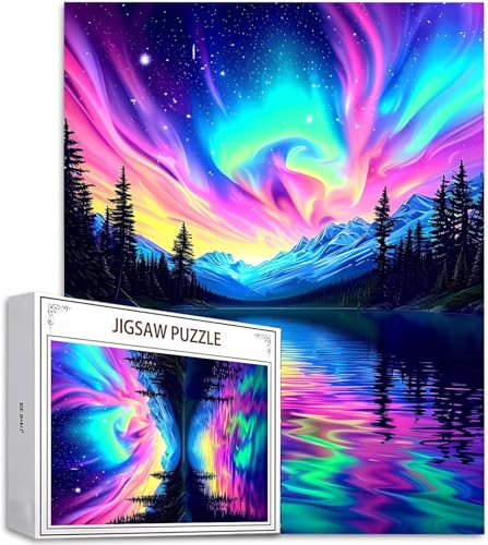 Puzzle 100 Teile Aurora Puzzle Erwachsene, Groß Puzzelmatten, Holzpuzzle für Erwachsene und Kinder ab 12 Jahren Wooden Jigsaw Landschaft Geschicklichkeitsspiel für Die Ganze Familie, Geschenke D-745 Puzzle 100 Teile Aurora Puzzle Erwachsene, Groß Puzzelmatten, Holzpuzzle für Erwachsene und Kinder ab 12 Jahren Wooden Jigsaw Landschaft Geschicklichkeitsspiel für Die Ganze Familie, Geschenke D-745 von Zhlpjecc