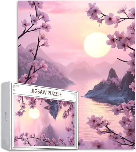 Puzzle 100 Teile Blume Puzzle Erwachsene, Groß Puzzelmatten, Holzpuzzle für Erwachsene und Kinder ab 12 Jahren Wooden Jigsaw Vulkan Fuji Geschicklichkeitsspiel für Die Ganze Familie, Geschenke D-689 von Zhlpjecc