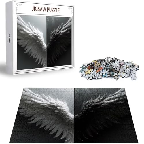 Puzzle 100 Teile Engel Puzzle Erwachsene, DIY Groß Puzzelmatten, Holzpuzzle für Erwachsene und Kinder ab 12 Jahren Wooden Jigsaw Flügel Geschicklichkeitsspiel für Die Ganze Familie, Geschenke D-452 von Zhlpjecc