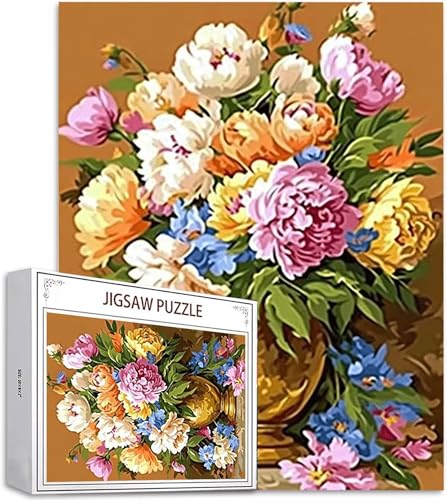 Puzzle 100 Teile Farbe Puzzle Erwachsene, DIY Groß Puzzelmatten, Holzpuzzle für Erwachsene und Kinder ab 12 Jahren Wooden Jigsaw Strauß Geschicklichkeitsspiel für Die Ganze Familie, Geschenke D-522 von Zhlpjecc