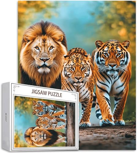 Puzzle 100 Teile Löwe Puzzle Erwachsene, DIY Groß Puzzelmatten, Holzpuzzle für Erwachsene und Kinder ab 12 Jahren Wooden Jigsaw Tiger Geschicklichkeitsspiel für Die Ganze Familie, Geschenke D-901 Puzzle 100 Teile Löwe Puzzle Erwachsene, DIY Groß Puzzelmatten, Holzpuzzle für Erwachsene und Kinder ab 12 Jahren Wooden Jigsaw Tiger Geschicklichkeitsspiel für Die Ganze Familie, Geschenke D-901 von Zhlpjecc