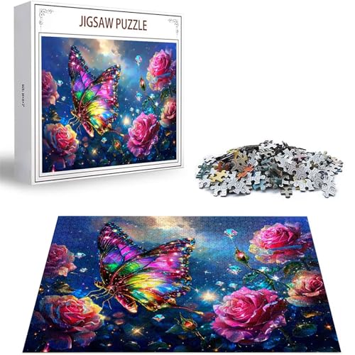 Puzzle 100 Teile Schmetterling Puzzle Erwachsene, DIY Puzzelmatten, Holzpuzzle für Erwachsene und Kinder ab 12 Jahren Wooden Jigsaw Rose Geschicklichkeitsspiel für Die Ganze Familie, Geschenke D-206 Puzzle 100 Teile Schmetterling Puzzle Erwachsene, DIY Puzzelmatten, Holzpuzzle für Erwachsene und Kinder ab 12 Jahren Wooden Jigsaw Rose Geschicklichkeitsspiel für Die Ganze Familie, Geschenke D-206 von Zhlpjecc