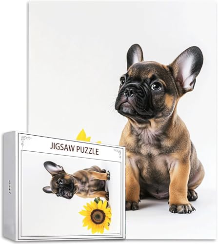 Puzzle 100 Teile Sonnenblume Puzzle Erwachsene, DIY Groß Puzzelmatten, Holzpuzzle für Erwachsene und Kinder ab 12 Jahren Wooden Jigsaw Bulldogge Geschicklichkeitsspiel für Die Ganze Familie, D-939 Puzzle 100 Teile Sonnenblume Puzzle Erwachsene, DIY Groß Puzzelmatten, Holzpuzzle für Erwachsene und Kinder ab 12 Jahren Wooden Jigsaw Bulldogge Geschicklichkeitsspiel für Die Ganze Familie, D-939 von Zhlpjecc
