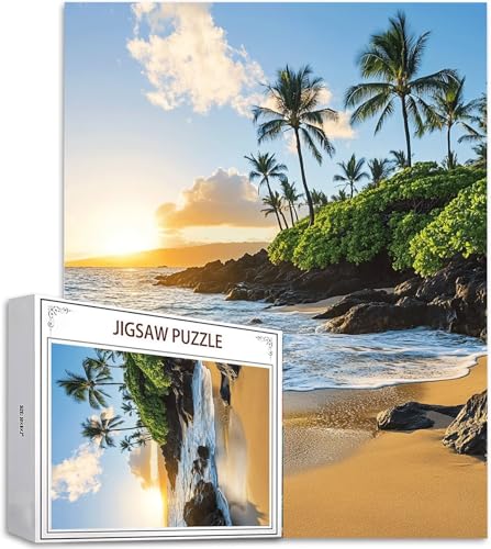 Puzzle 100 Teile Sonnenuntergang Puzzle Erwachsene, DIY Groß Puzzelmatten, Holzpuzzle für Erwachsene und Kinder ab 12 Jahren Wooden Jigsaw Wellen Geschicklichkeitsspiel für Die Ganze Familie, D-772 Puzzle 100 Teile Sonnenuntergang Puzzle Erwachsene, DIY Groß Puzzelmatten, Holzpuzzle für Erwachsene und Kinder ab 12 Jahren Wooden Jigsaw Wellen Geschicklichkeitsspiel für Die Ganze Familie, D-772 von Zhlpjecc