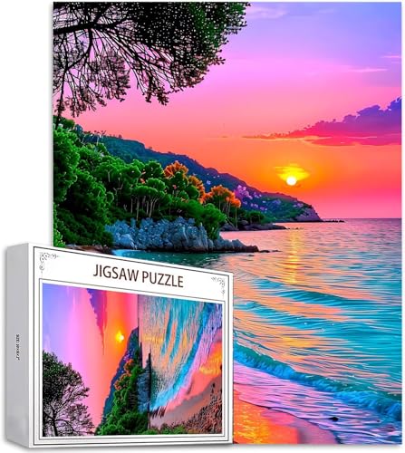 Puzzle 100 Teile Strand Puzzle Erwachsene, DIY Groß Puzzelmatten, Holzpuzzle für Erwachsene und Kinder ab 12 Jahren Wooden Jigsaw Sonnenuntergang Geschicklichkeitsspiel für Die Ganze Familie, D-888 Puzzle 100 Teile Strand Puzzle Erwachsene, DIY Groß Puzzelmatten, Holzpuzzle für Erwachsene und Kinder ab 12 Jahren Wooden Jigsaw Sonnenuntergang Geschicklichkeitsspiel für Die Ganze Familie, D-888 von Zhlpjecc