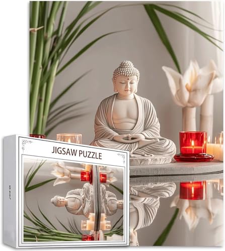 Puzzle 100 Teile Zen Puzzle Erwachsene, DIY Groß Puzzelmatten, Holzpuzzle für Erwachsene und Kinder ab 12 Jahren Wooden Jigsaw Landschaft Geschicklichkeitsspiel für Die Ganze Familie, Geschenke D-531 von Zhlpjecc