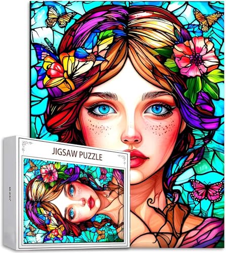 Puzzle 1000 Teile Blume Puzzle Erwachsene, DIY Groß Puzzelmatten, Holzpuzzle für Erwachsene und Kinder ab 12 Jahren Wooden Jigsaw Frau Geschicklichkeitsspiel für Die Ganze Familie, Geschenke D-718 Puzzle 1000 Teile Blume Puzzle Erwachsene, DIY Groß Puzzelmatten, Holzpuzzle für Erwachsene und Kinder ab 12 Jahren Wooden Jigsaw Frau Geschicklichkeitsspiel für Die Ganze Familie, Geschenke D-718 von Zhlpjecc