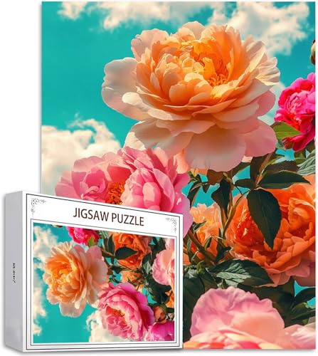 Puzzle 1000 Teile Blume Puzzle Erwachsene, DIY Puzzelmatten, Holzpuzzle für Erwachsene und Kinder ab 12 Jahren Wooden Jigsaw Pfingstrose Geschicklichkeitsspiel für Die Ganze Familie, Geschenke D-711 Puzzle 1000 Teile Blume Puzzle Erwachsene, DIY Puzzelmatten, Holzpuzzle für Erwachsene und Kinder ab 12 Jahren Wooden Jigsaw Pfingstrose Geschicklichkeitsspiel für Die Ganze Familie, Geschenke D-711 von Zhlpjecc