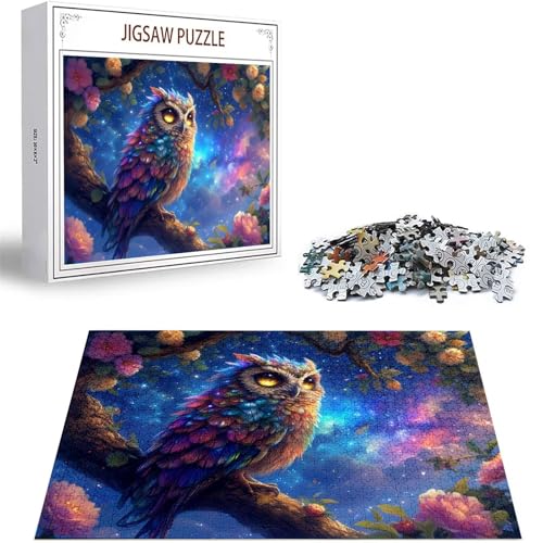 Puzzle 1000 Teile Eule Puzzle Erwachsene, DIY Groß Puzzelmatten, Holzpuzzle für Erwachsene und Kinder ab 12 Jahren Wooden Jigsaw Rose Geschicklichkeitsspiel für Die Ganze Familie, Geschenke D-354 Puzzle 1000 Teile Eule Puzzle Erwachsene, DIY Groß Puzzelmatten, Holzpuzzle für Erwachsene und Kinder ab 12 Jahren Wooden Jigsaw Rose Geschicklichkeitsspiel für Die Ganze Familie, Geschenke D-354 von Zhlpjecc