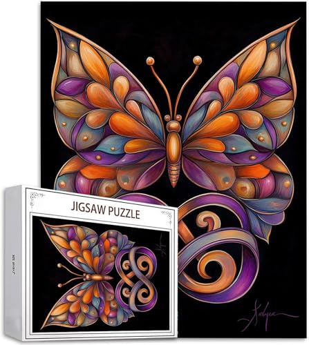 Puzzle 1000 Teile Farbe Puzzle Erwachsene, DIY Groß Puzzelmatten, Holzpuzzle für Erwachsene und Kinder ab 12 Jahren Wooden Jigsaw Schmetterling Geschicklichkeitsspiel für Die Ganze Familie D-520 Puzzle 1000 Teile Farbe Puzzle Erwachsene, DIY Groß Puzzelmatten, Holzpuzzle für Erwachsene und Kinder ab 12 Jahren Wooden Jigsaw Schmetterling Geschicklichkeitsspiel für Die Ganze Familie D-520 von Zhlpjecc
