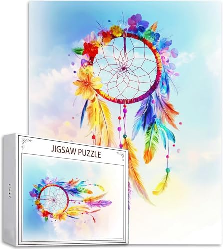 Puzzle 1000 Teile Farbe Puzzle Erwachsene, DIY Puzzelmatten, Holzpuzzle für Erwachsene und Kinder ab 12 Jahren Wooden Jigsaw Traumfänger Geschicklichkeitsspiel für Die Ganze Familie, Geschenke D-517 Puzzle 1000 Teile Farbe Puzzle Erwachsene, DIY Puzzelmatten, Holzpuzzle für Erwachsene und Kinder ab 12 Jahren Wooden Jigsaw Traumfänger Geschicklichkeitsspiel für Die Ganze Familie, Geschenke D-517 von Zhlpjecc