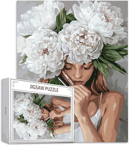 Puzzle 1000 Teile Frau Puzzle Erwachsene, DIY Groß Puzzelmatten, Holzpuzzle für Erwachsene und Kinder ab 12 Jahren Wooden Jigsaw Blume Geschicklichkeitsspiel für Die Ganze Familie, Geschenke D-857 Puzzle 1000 Teile Frau Puzzle Erwachsene, DIY Groß Puzzelmatten, Holzpuzzle für Erwachsene und Kinder ab 12 Jahren Wooden Jigsaw Blume Geschicklichkeitsspiel für Die Ganze Familie, Geschenke D-857 von Zhlpjecc