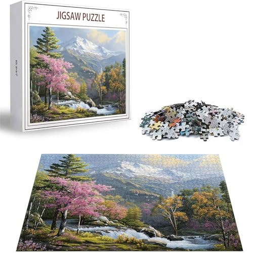 Puzzle 1000 Teile Gebirge Puzzle Erwachsene, DIY Puzzelmatten, Holzpuzzle für Erwachsene und Kinder ab 12 Jahren Wooden Jigsaw Landschaft Geschicklichkeitsspiel für Die Ganze Familie, Geschenke D-433 Puzzle 1000 Teile Gebirge Puzzle Erwachsene, DIY Puzzelmatten, Holzpuzzle für Erwachsene und Kinder ab 12 Jahren Wooden Jigsaw Landschaft Geschicklichkeitsspiel für Die Ganze Familie, Geschenke D-433 von Zhlpjecc