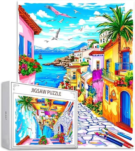 Puzzle 1000 Teile Küsten Puzzle Erwachsene, DIY Puzzelmatten, Holzpuzzle für Erwachsene und Kinder ab 12 Jahren Wooden Jigsaw Landschaft Geschicklichkeitsspiel für Die Ganze Familie, Geschenke D-641 Puzzle 1000 Teile Küsten Puzzle Erwachsene, DIY Puzzelmatten, Holzpuzzle für Erwachsene und Kinder ab 12 Jahren Wooden Jigsaw Landschaft Geschicklichkeitsspiel für Die Ganze Familie, Geschenke D-641 von Zhlpjecc