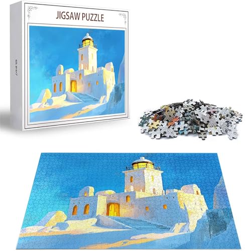 Puzzle 1000 Teile Leuchtturm Puzzle Erwachsene, DIY Groß Puzzelmatten, Holzpuzzle für Erwachsene und Kinder ab 12 Jahren Wooden Jigsaw Landschaft Geschicklichkeitsspiel für Die Ganze Familie, D-75 Puzzle 1000 Teile Leuchtturm Puzzle Erwachsene, DIY Groß Puzzelmatten, Holzpuzzle für Erwachsene und Kinder ab 12 Jahren Wooden Jigsaw Landschaft Geschicklichkeitsspiel für Die Ganze Familie, D-75 von Zhlpjecc