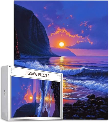 Puzzle 1000 Teile Mond Puzzle Erwachsene, DIY Groß Puzzelmatten, Holzpuzzle für Erwachsene und Kinder ab 12 Jahren Wooden Jigsaw Strand Geschicklichkeitsspiel für Die Ganze Familie, Geschenke D-985 Puzzle 1000 Teile Mond Puzzle Erwachsene, DIY Groß Puzzelmatten, Holzpuzzle für Erwachsene und Kinder ab 12 Jahren Wooden Jigsaw Strand Geschicklichkeitsspiel für Die Ganze Familie, Geschenke D-985 von Zhlpjecc