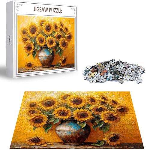 Puzzle 1000 Teile Retro Puzzle Erwachsene, DIY Puzzelmatten, Holzpuzzle für Erwachsene und Kinder ab 12 Jahren Wooden Jigsaw Sonnenblume Geschicklichkeitsspiel für Die Ganze Familie, Geschenke D-167 Puzzle 1000 Teile Retro Puzzle Erwachsene, DIY Puzzelmatten, Holzpuzzle für Erwachsene und Kinder ab 12 Jahren Wooden Jigsaw Sonnenblume Geschicklichkeitsspiel für Die Ganze Familie, Geschenke D-167 von Zhlpjecc