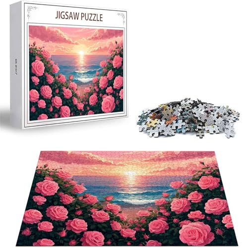 Puzzle 1000 Teile Rose Puzzle Erwachsene, DIY Groß Puzzelmatten, Holzpuzzle für Erwachsene und Kinder ab 12 Jahren Wooden Jigsaw Ozean Geschicklichkeitsspiel für Die Ganze Familie, Geschenke D-355 Puzzle 1000 Teile Rose Puzzle Erwachsene, DIY Groß Puzzelmatten, Holzpuzzle für Erwachsene und Kinder ab 12 Jahren Wooden Jigsaw Ozean Geschicklichkeitsspiel für Die Ganze Familie, Geschenke D-355 von Zhlpjecc