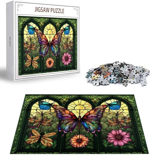 Puzzle 1000 Teile Schmetterling Puzzle Erwachsene, DIY Groß Puzzelmatten, Holzpuzzle für Erwachsene und Kinder ab 12 Jahren Wooden Jigsaw Blume Geschicklichkeitsspiel für Die Ganze Familie D-204 Puzzle 1000 Teile Schmetterling Puzzle Erwachsene, DIY Groß Puzzelmatten, Holzpuzzle für Erwachsene und Kinder ab 12 Jahren Wooden Jigsaw Blume Geschicklichkeitsspiel für Die Ganze Familie D-204 von Zhlpjecc