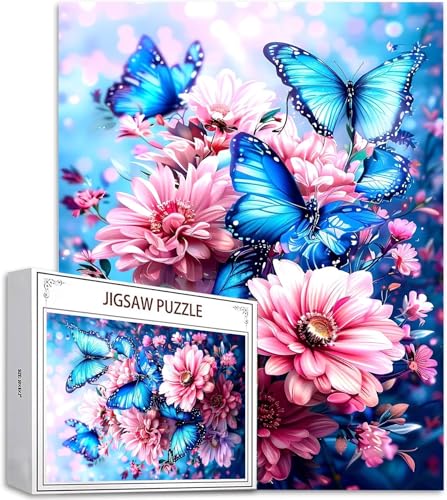 Puzzle 1000 Teile Schmetterling Puzzle Erwachsene, DIY Groß Puzzelmatten, Holzpuzzle für Erwachsene und Kinder ab 12 Jahren Wooden Jigsaw Blume Geschicklichkeitsspiel für Die Ganze Familie D-665 Puzzle 1000 Teile Schmetterling Puzzle Erwachsene, DIY Groß Puzzelmatten, Holzpuzzle für Erwachsene und Kinder ab 12 Jahren Wooden Jigsaw Blume Geschicklichkeitsspiel für Die Ganze Familie D-665 von Zhlpjecc