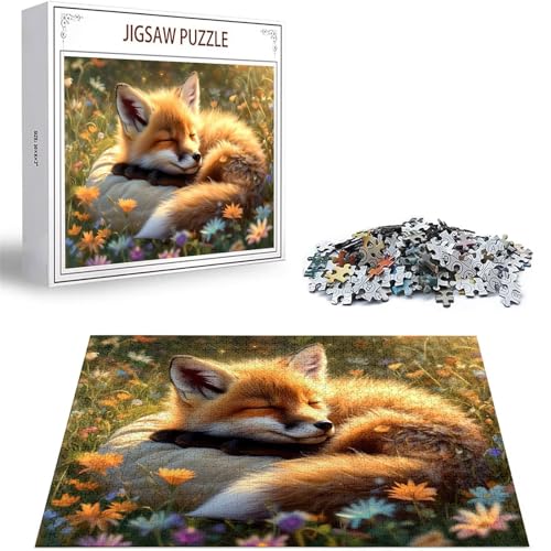 Puzzle 1000 Teile Tier Puzzle Erwachsene, DIY Groß Puzzelmatten, Holzpuzzle für Erwachsene und Kinder ab 12 Jahren Wooden Jigsaw Fuchs Geschicklichkeitsspiel für Die Ganze Familie, Geschenke D-98 Puzzle 1000 Teile Tier Puzzle Erwachsene, DIY Groß Puzzelmatten, Holzpuzzle für Erwachsene und Kinder ab 12 Jahren Wooden Jigsaw Fuchs Geschicklichkeitsspiel für Die Ganze Familie, Geschenke D-98 von Zhlpjecc