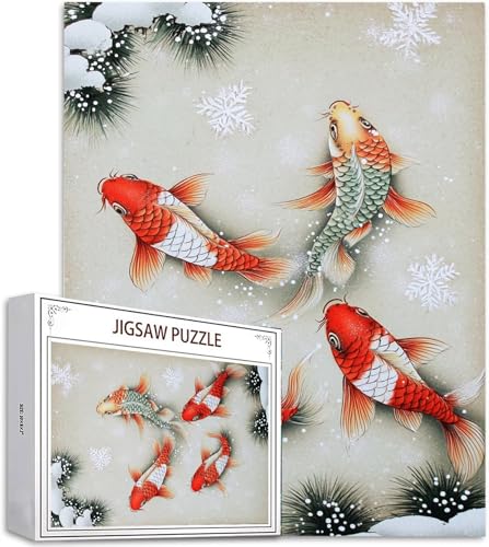 Puzzle 1000 Teile Tier Puzzle Erwachsene, DIY Groß Puzzelmatten, Holzpuzzle für Erwachsene und Kinder ab 12 Jahren Wooden Jigsaw Goldfisch Geschicklichkeitsspiel für Die Ganze Familie, Geschenke D-594 Puzzle 1000 Teile Tier Puzzle Erwachsene, DIY Groß Puzzelmatten, Holzpuzzle für Erwachsene und Kinder ab 12 Jahren Wooden Jigsaw Goldfisch Geschicklichkeitsspiel für Die Ganze Familie, Geschenke D-594 von Zhlpjecc