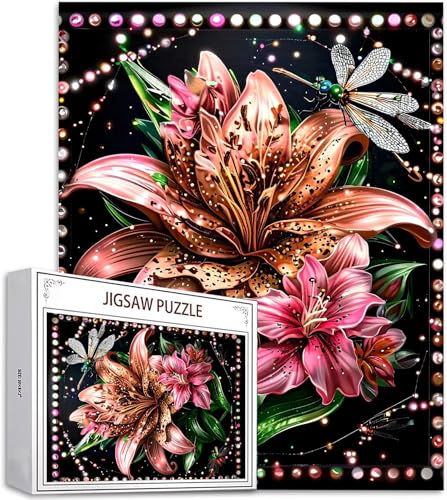 Puzzle 1000 Teile Traum Puzzle Erwachsene, DIY Groß Puzzelmatten, Holzpuzzle für Erwachsene und Kinder ab 12 Jahren Wooden Jigsaw Lilie Geschicklichkeitsspiel für Die Ganze Familie, Geschenke D-819 Puzzle 1000 Teile Traum Puzzle Erwachsene, DIY Groß Puzzelmatten, Holzpuzzle für Erwachsene und Kinder ab 12 Jahren Wooden Jigsaw Lilie Geschicklichkeitsspiel für Die Ganze Familie, Geschenke D-819 von Zhlpjecc