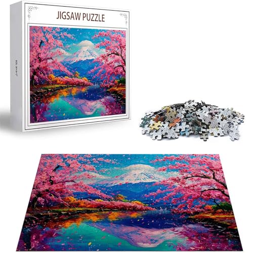 Puzzle 1000 Teile Vulkan Fuji Puzzle Erwachsene, DIY Groß Puzzelmatten, Holzpuzzle für Erwachsene und Kinder ab 12 Jahren Wooden Jigsaw Kirschblüten Geschicklichkeitsspiel für Die Ganze Familie D-168 Puzzle 1000 Teile Vulkan Fuji Puzzle Erwachsene, DIY Groß Puzzelmatten, Holzpuzzle für Erwachsene und Kinder ab 12 Jahren Wooden Jigsaw Kirschblüten Geschicklichkeitsspiel für Die Ganze Familie D-168 von Zhlpjecc