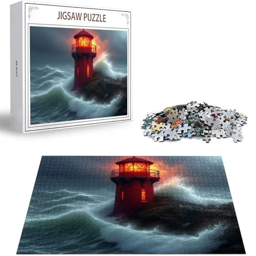 Puzzle 1000 Teile Wellen Puzzle Erwachsene, DIY Puzzelmatten, Holzpuzzle für Erwachsene und Kinder ab 12 Jahren Wooden Jigsaw Leuchtturm Geschicklichkeitsspiel für Die Ganze Familie, Geschenke D-181 Puzzle 1000 Teile Wellen Puzzle Erwachsene, DIY Puzzelmatten, Holzpuzzle für Erwachsene und Kinder ab 12 Jahren Wooden Jigsaw Leuchtturm Geschicklichkeitsspiel für Die Ganze Familie, Geschenke D-181 von Zhlpjecc