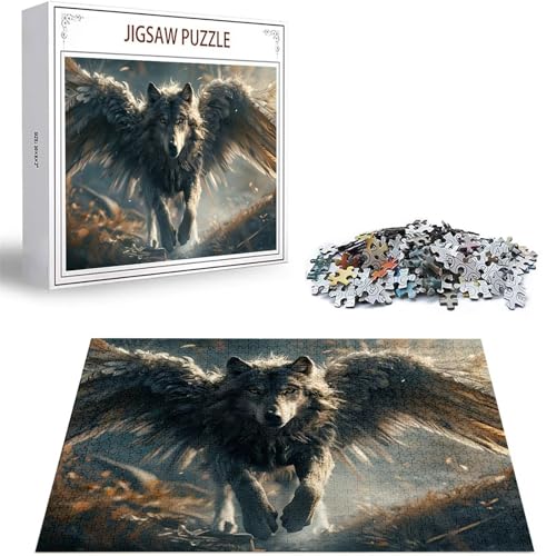 Puzzle 1000 Teile Wolf Puzzle Erwachsene, DIY Groß Puzzelmatten, Holzpuzzle für Erwachsene und Kinder ab 12 Jahren Wooden Jigsaw Tier Geschicklichkeitsspiel für Die Ganze Familie, Geschenke D-319 Puzzle 1000 Teile Wolf Puzzle Erwachsene, DIY Groß Puzzelmatten, Holzpuzzle für Erwachsene und Kinder ab 12 Jahren Wooden Jigsaw Tier Geschicklichkeitsspiel für Die Ganze Familie, Geschenke D-319 von Zhlpjecc