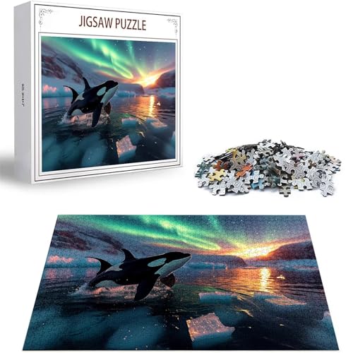 Puzzle 2000 Teile Aurora Puzzle Erwachsene, DIY Groß Puzzelmatten, Holzpuzzle für Erwachsene und Kinder ab 12 Jahren Wooden Jigsaw Delphin Geschicklichkeitsspiel für Die Ganze Familie, Geschenke D-284 Puzzle 2000 Teile Aurora Puzzle Erwachsene, DIY Groß Puzzelmatten, Holzpuzzle für Erwachsene und Kinder ab 12 Jahren Wooden Jigsaw Delphin Geschicklichkeitsspiel für Die Ganze Familie, Geschenke D-284 von Zhlpjecc
