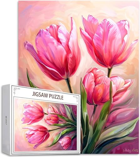 Puzzle 2000 Teile Blume Puzzle Erwachsene, DIY Groß Puzzelmatten, Holzpuzzle für Erwachsene und Kinder ab 12 Jahren Wooden Jigsaw Tulpe Geschicklichkeitsspiel für Die Ganze Familie, Geschenke D-734 von Zhlpjecc