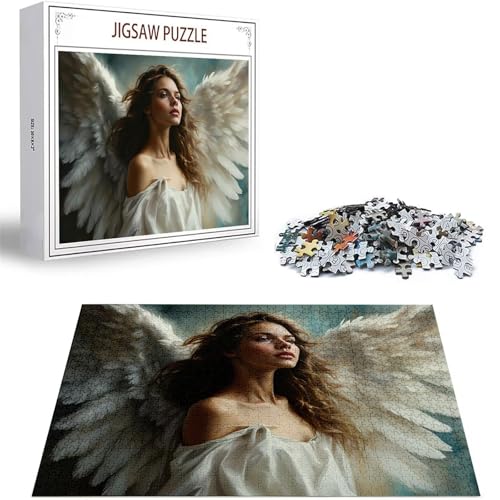 Puzzle 2000 Teile Engel Puzzle Erwachsene, DIY Groß Puzzelmatten, Holzpuzzle für Erwachsene und Kinder ab 12 Jahren Wooden Jigsaw Frau Geschicklichkeitsspiel für Die Ganze Familie, Geschenke D-455 von Zhlpjecc