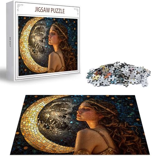 Puzzle 2000 Teile Göttin Puzzle Erwachsene, DIY Groß Puzzelmatten, Holzpuzzle für Erwachsene und Kinder ab 12 Jahren Wooden Jigsaw Mond Geschicklichkeitsspiel für Die Ganze Familie, Geschenke D-399 von Zhlpjecc