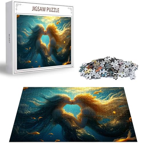 Puzzle 2000 Teile Meerjungfrau Puzzle Erwachsene, DIY Groß Puzzelmatten, Holzpuzzle für Erwachsene und Kinder ab 12 Jahren Wooden Jigsaw Geschicklichkeitsspiel für Die Ganze Familie, Geschenke D-371 Puzzle 2000 Teile Meerjungfrau Puzzle Erwachsene, DIY Groß Puzzelmatten, Holzpuzzle für Erwachsene und Kinder ab 12 Jahren Wooden Jigsaw Geschicklichkeitsspiel für Die Ganze Familie, Geschenke D-371 von Zhlpjecc