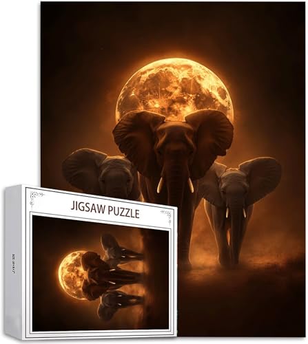 Puzzle 2000 Teile Mond Puzzle Erwachsene, DIY Groß Puzzelmatten, Holzpuzzle für Erwachsene und Kinder ab 12 Jahren Wooden Jigsaw Elefant Geschicklichkeitsspiel für Die Ganze Familie, Geschenke D-971 Puzzle 2000 Teile Mond Puzzle Erwachsene, DIY Groß Puzzelmatten, Holzpuzzle für Erwachsene und Kinder ab 12 Jahren Wooden Jigsaw Elefant Geschicklichkeitsspiel für Die Ganze Familie, Geschenke D-971 von Zhlpjecc