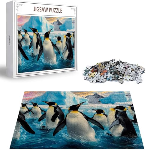 Puzzle 2000 Teile Pinguin Puzzle Erwachsene, DIY Groß Puzzelmatten, Holzpuzzle für Erwachsene und Kinder ab 12 Jahren Wooden Jigsaw Tier Geschicklichkeitsspiel für Die Ganze Familie, Geschenke D-411 von Zhlpjecc