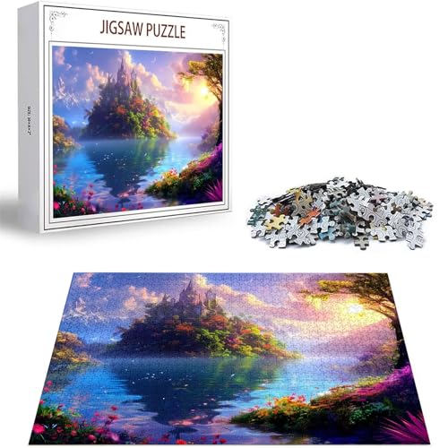 Puzzle 2000 Teile See Puzzle Erwachsene, DIY Groß Puzzelmatten, Holzpuzzle für Erwachsene und Kinder ab 12 Jahren Wooden Jigsaw Szene Geschicklichkeitsspiel für Die Ganze Familie, Geschenke D-197 von Zhlpjecc