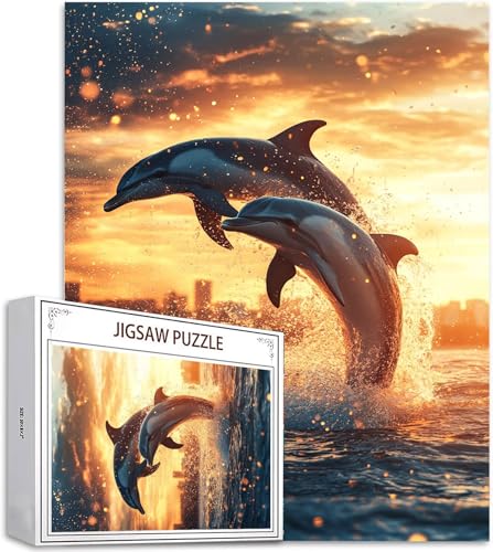 Puzzle 2000 Teile Sonnenuntergang Puzzle Erwachsene, DIY Groß Puzzelmatten, Holzpuzzle für Erwachsene und Kinder ab 12 Jahren Wooden Jigsaw Delphin Geschicklichkeitsspiel für Die Ganze Familie, D-774 Puzzle 2000 Teile Sonnenuntergang Puzzle Erwachsene, DIY Groß Puzzelmatten, Holzpuzzle für Erwachsene und Kinder ab 12 Jahren Wooden Jigsaw Delphin Geschicklichkeitsspiel für Die Ganze Familie, D-774 von Zhlpjecc