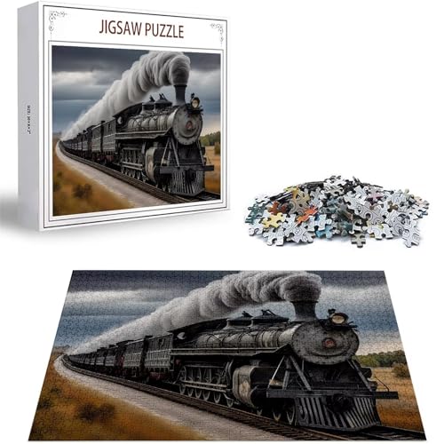 Puzzle 2000 Teile Zug Puzzle Erwachsene, DIY Groß Puzzelmatten, Holzpuzzle für Erwachsene und Kinder ab 12 Jahren Wooden Jigsaw Landschaft Geschicklichkeitsspiel für Die Ganze Familie, Geschenke D-277 von Zhlpjecc
