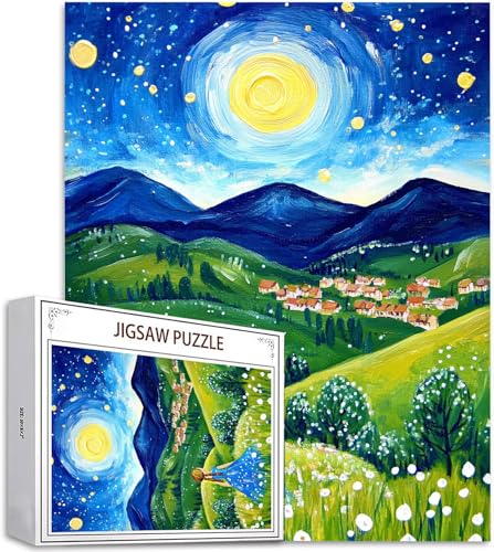 Puzzle 300 Teile Berg Puzzle Erwachsene, DIY Groß Puzzelmatten, Holzpuzzle für Erwachsene und Kinder ab 12 Jahren Wooden Jigsaw Mond Geschicklichkeitsspiel für Die Ganze Familie, Geschenke D-894 Puzzle 300 Teile Berg Puzzle Erwachsene, DIY Groß Puzzelmatten, Holzpuzzle für Erwachsene und Kinder ab 12 Jahren Wooden Jigsaw Mond Geschicklichkeitsspiel für Die Ganze Familie, Geschenke D-894 von Zhlpjecc