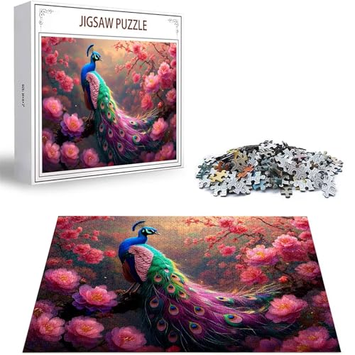 Puzzle 300 Teile Blume Puzzle Erwachsene, DIY Groß Puzzelmatten, Holzpuzzle für Erwachsene und Kinder ab 12 Jahren Wooden Jigsaw Pfau Geschicklichkeitsspiel für Die Ganze Familie, Geschenke D-237 Puzzle 300 Teile Blume Puzzle Erwachsene, DIY Groß Puzzelmatten, Holzpuzzle für Erwachsene und Kinder ab 12 Jahren Wooden Jigsaw Pfau Geschicklichkeitsspiel für Die Ganze Familie, Geschenke D-237 von Zhlpjecc