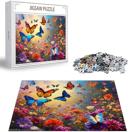 Puzzle 300 Teile Blume Puzzle Erwachsene, DIY Puzzelmatten, Holzpuzzle für Erwachsene und Kinder ab 12 Jahren Wooden Jigsaw Schmetterling Geschicklichkeitsspiel für Die Ganze Familie, Geschenke D-230 Puzzle 300 Teile Blume Puzzle Erwachsene, DIY Puzzelmatten, Holzpuzzle für Erwachsene und Kinder ab 12 Jahren Wooden Jigsaw Schmetterling Geschicklichkeitsspiel für Die Ganze Familie, Geschenke D-230 von Zhlpjecc