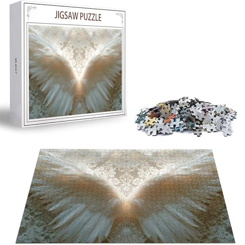 Puzzle 300 Teile Engel Puzzle Erwachsene, DIY Groß Puzzelmatten, Holzpuzzle für Erwachsene und Kinder ab 12 Jahren Wooden Jigsaw Flügel Geschicklichkeitsspiel für Die Ganze Familie, Geschenke D-451 Puzzle 300 Teile Engel Puzzle Erwachsene, DIY Groß Puzzelmatten, Holzpuzzle für Erwachsene und Kinder ab 12 Jahren Wooden Jigsaw Flügel Geschicklichkeitsspiel für Die Ganze Familie, Geschenke D-451 von Zhlpjecc