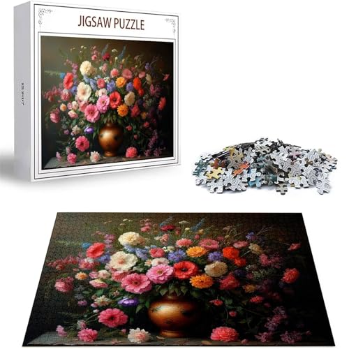 Puzzle 300 Teile Farbe Puzzle Erwachsene, DIY Groß Puzzelmatten, Holzpuzzle für Erwachsene und Kinder ab 12 Jahren Wooden Jigsaw Strauß Geschicklichkeitsspiel für Die Ganze Familie, Geschenke D-22 von Zhlpjecc