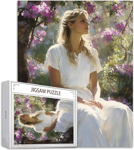 Puzzle 300 Teile Frau Puzzle Erwachsene, DIY Groß Puzzelmatten, Holzpuzzle für Erwachsene und Kinder ab 12 Jahren Wooden Jigsaw Blume Geschicklichkeitsspiel für Die Ganze Familie, Geschenke D-855 Puzzle 300 Teile Frau Puzzle Erwachsene, DIY Groß Puzzelmatten, Holzpuzzle für Erwachsene und Kinder ab 12 Jahren Wooden Jigsaw Blume Geschicklichkeitsspiel für Die Ganze Familie, Geschenke D-855 von Zhlpjecc